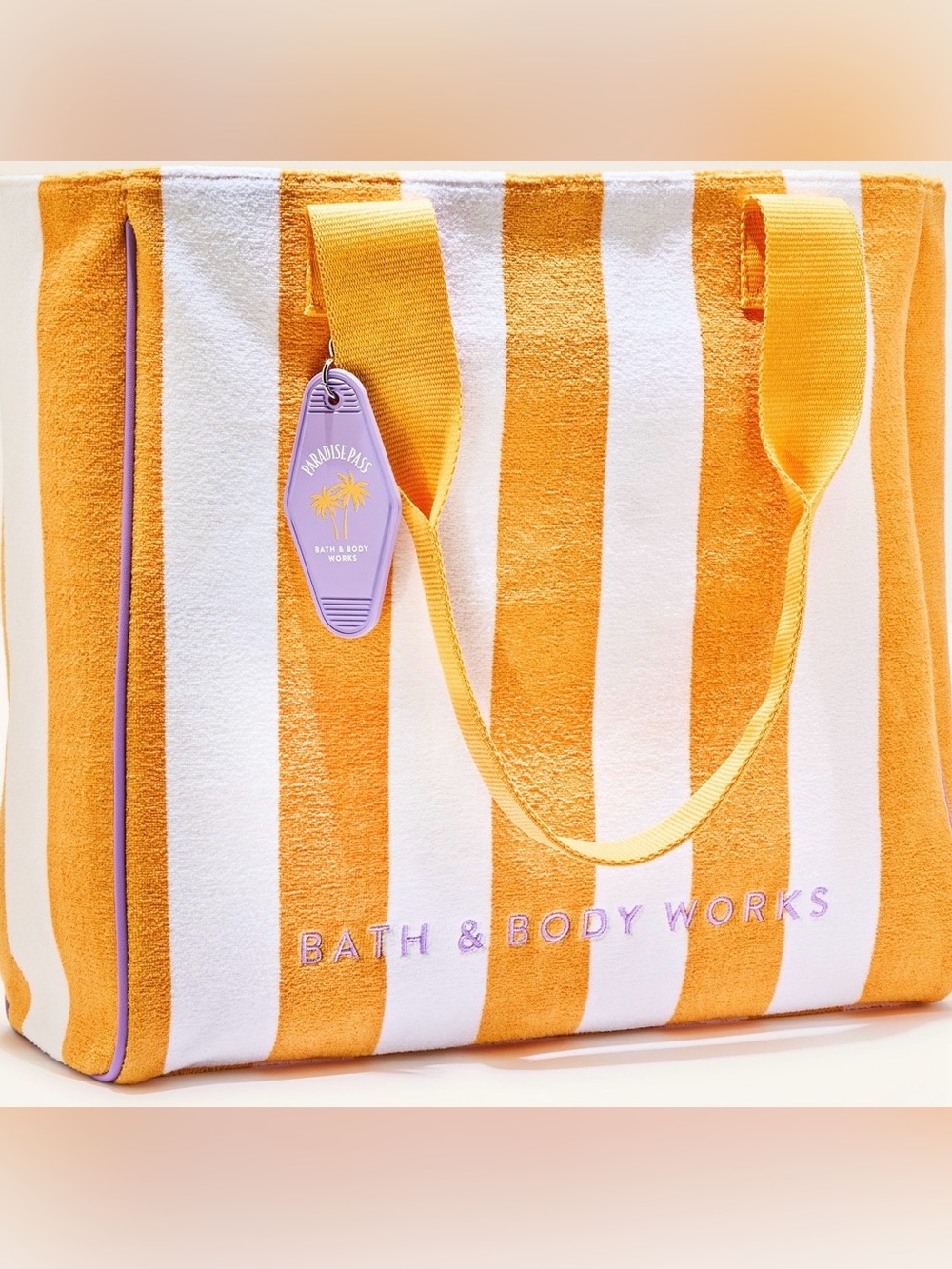 🆕⛱️ BATH & BODY WORKS LIMITED EDITION LARGE TOTE BAG. BRAND NEW WITH TAGS!